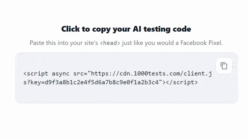 Copy AI Tracking Snippet